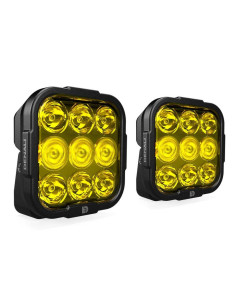 Kit d'éclairage universel DL9 lentille jaune avec câblage standard