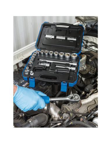 Jeu de douilles métriques DRAPER - 1/2" (24 pièces)