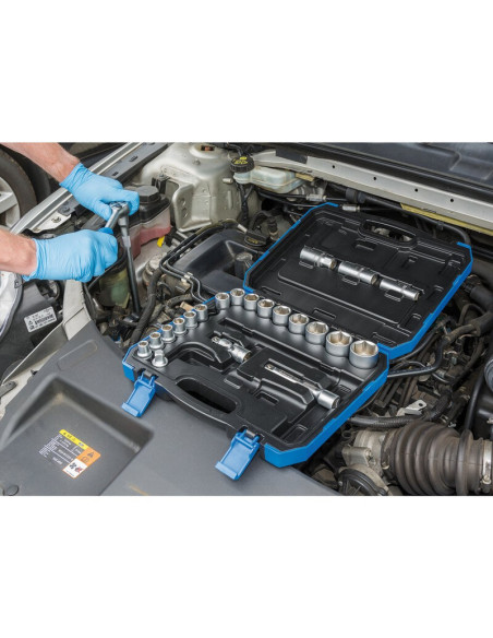 Jeu de douilles métriques DRAPER - 1/2" (24 pièces)