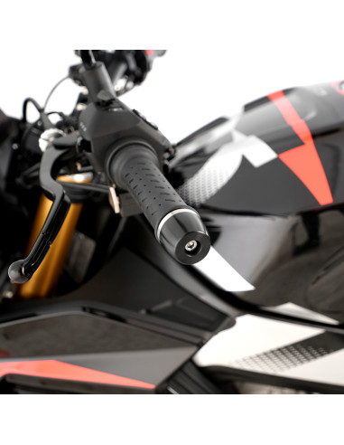 Embouts de guidon R&G RACING Noir Embouts de guidon R&G RACING Noir