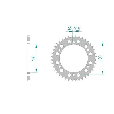 Kit chaîne DID acier YAMAHA FZ 8...