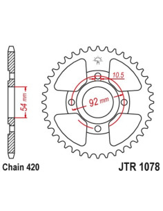 Couronne JT SPROCKETS Acier Standard - 420 2