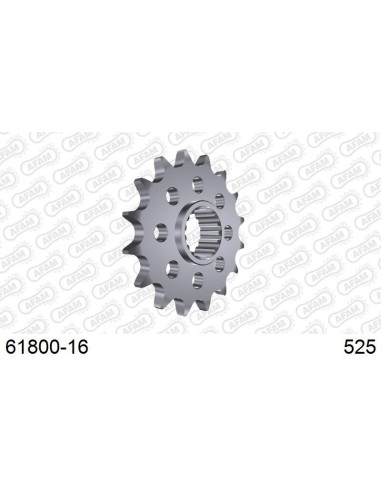 Pignon AFAM acier anti-bruit 618 - 525 - noir