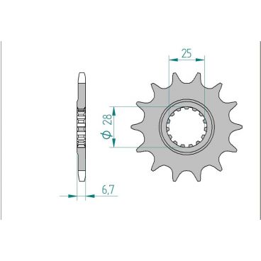 Kit chaîne DID acier YAMAHA YFZ 450-R...