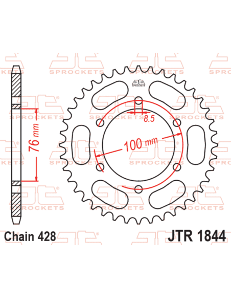 Couronne JT SPROCKETS acier standard - 428