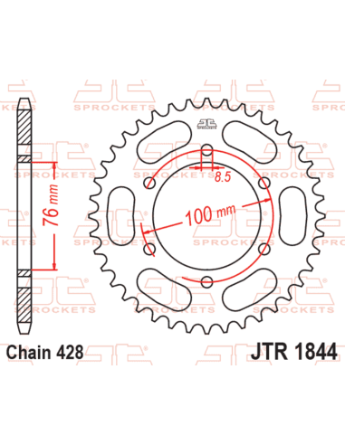 Couronne JT SPROCKETS acier standard - 428