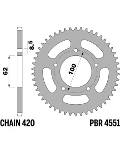 Couronne PBR acier standard - 420