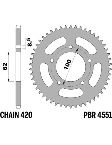 Couronne PBR acier standard - 420
