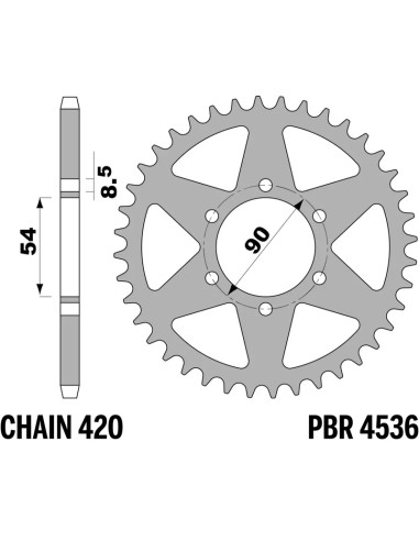 Couronne PBR acier standard - 420