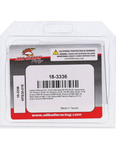 Kit de réparation d'étrier de frein ALL BALLS