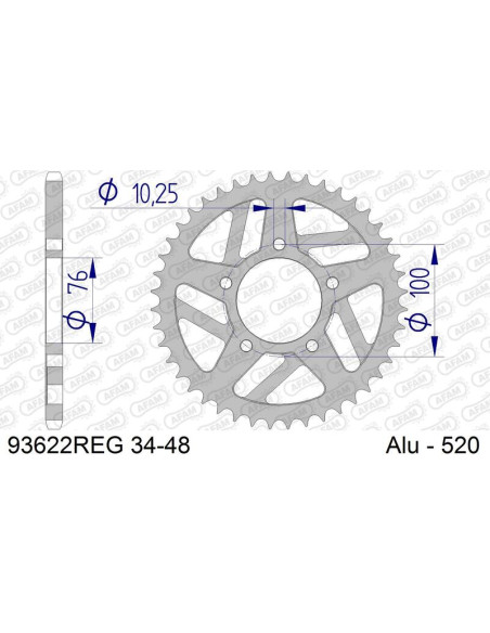 Couronne AFAM Aluminium Standard - 520