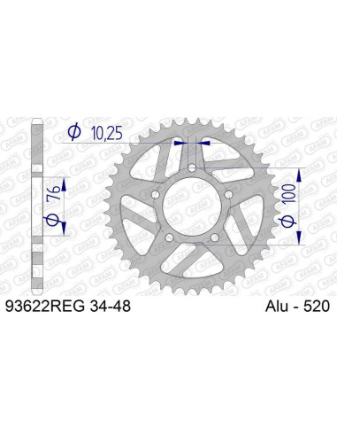 Couronne AFAM Aluminium Standard - 520