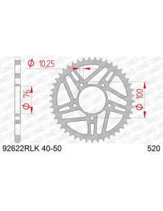 Couronne AFAM acier standard - 520 2