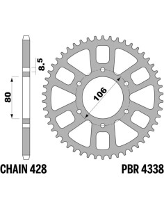 Couronne PBR aluminium ultra-light - 428 2