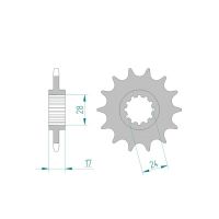 Pignon AFAM pour moto au pas de 520
