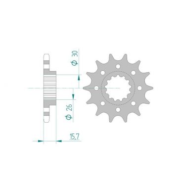 Pignon AFAM pour moto au pas de 525