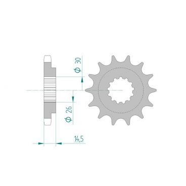 Pignon AFAM pour moto au pas de 630