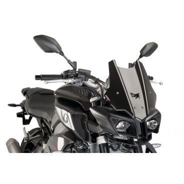 Bulle racing PUIG pour YAMAHA MT-10 2016 2018 noire Bulle racing PUIG pour YAMAHA MT-10 2016 2018 noire