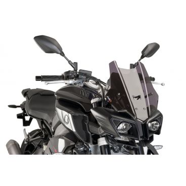 Bulle racing PUIG pour YAMAHA MT-10 2016 2018 fumé foncé Bulle racing PUIG pour YAMAHA MT-10 2016 2018 fumé foncé
