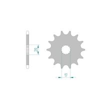 Pignon AFAM pour moto au pas de 520