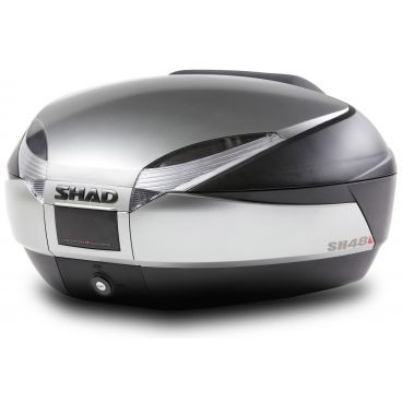 TOP CASE SHAD SH48 pour moto couleur New Titanium TOP CASE SHAD SH48 pour moto couleur New Titanium