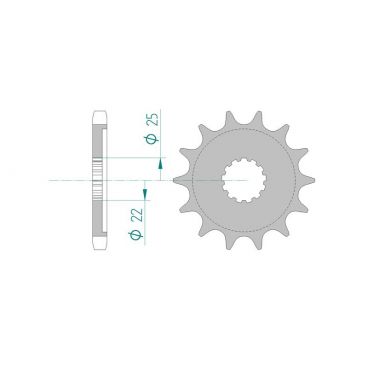 Pignon AFAM pour moto au pas de 530