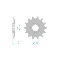 Pignon AFAM pour moto au pas de 520