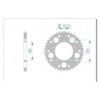 Kit chaine AFAM acier APRILIA RSV4 1000 FACTORY pas 525 2009 à 2010