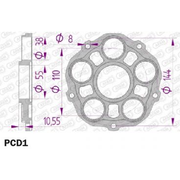 Porte couronne AFAM PCD1 pour DUCATI