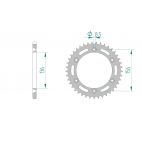 Kit chaine AFAM acier SHERCO 300 SE/ SER 300 2014 à 2016 couronne