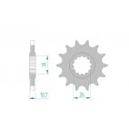 Kit chaine AFAM acier YAMAHA 850 MT- 09 ABS 2DR 2014 à 2020 pignon