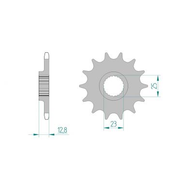 Kit chaine AFAM acier POLARIS 250 250...