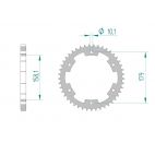 Kit chaine AFAM acier APRILIA ETV 1000 RALLY CAPONORD RALLY pas 525 2003 à 2005