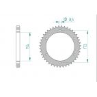 Kit chaine AFAM acier APRILIA RST 1000 FUTURA pas 525 2001 à 2003