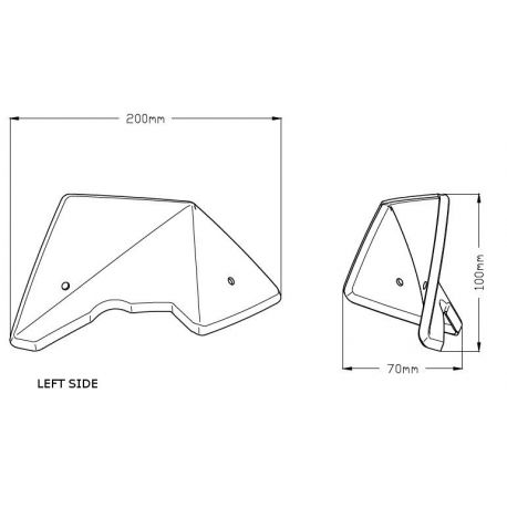 Cache injecteur BMW R1200 GS 2013 2017 shema2