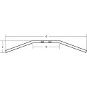 Guidon plat pour custom avec clignotant schema