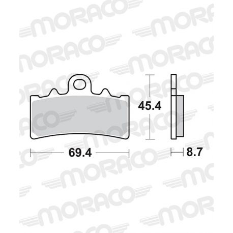 Plaquettes de frein moto SBS Sinter 877HS