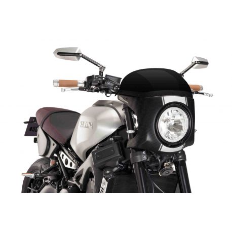 Tête  de fourche semi carénages Universel diametre 180mm carbone noir Tête  de fourche semi carénages Universel diametre 180mm carbone noir