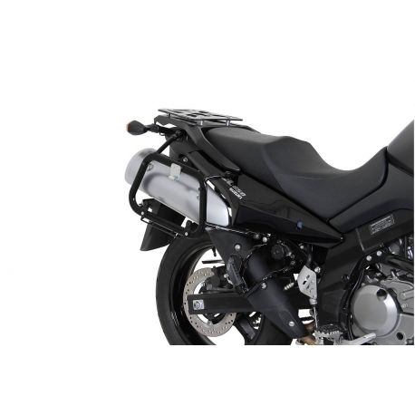 Kit adaptateur pour support valises SW Motech EVO valises SHAD exemple de montage