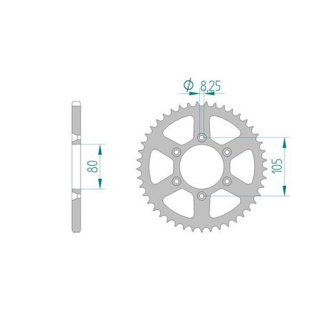 Kit Chaine DC APRILIA RXE 125 (1993-1999)
