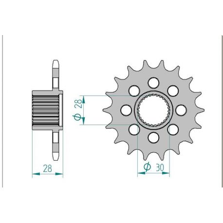 Kit Chaine DC APRILIA MANA 850 (2008-2012)