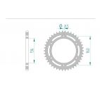 Kit chaine AFAM acier BMW G 650 GS SERTAO pas 520 2012 à 2012