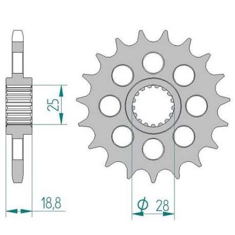 Kit Chaine DC BMW F 800 R K73,K73,K73,K73 (2009-2014)