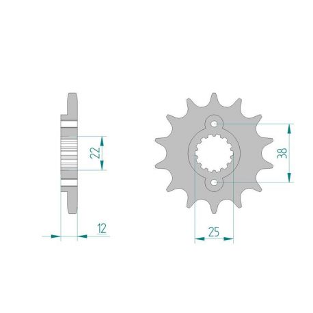 Kit Chaine DC CAGIVA 900 CANYON IE (1998-2000)