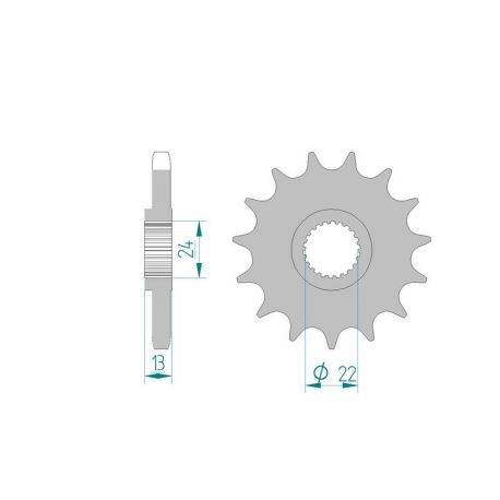 Kit Chaine DC CAN-AM DS 650 BAJA (2004-2008)
