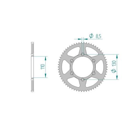 Kit Chaine DC CPI 50 SX (2006-2009)