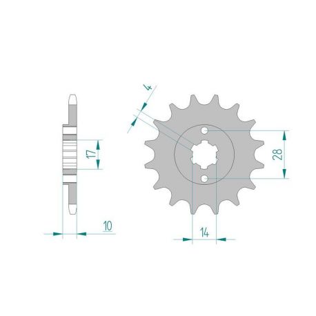 Kit Chaine DC DERBI GPR 50 (REPLICA) (1998-2000) REPLICA