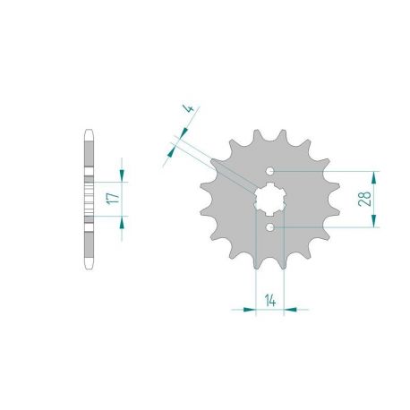 Kit Chaine DC DERBI SENDA 50 R (RACER) (2001,2002-2003) RACER