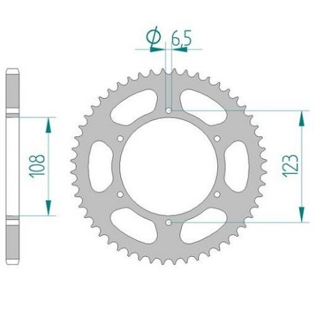 Kit Chaine DC DERBI SENDA 50 SM DRD (RACING EDITION LIMIT) (2007-2008) RACING EDITION LIMIT