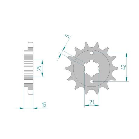 Kit Chaine DC DUCATI 600 PANTAH (1982)